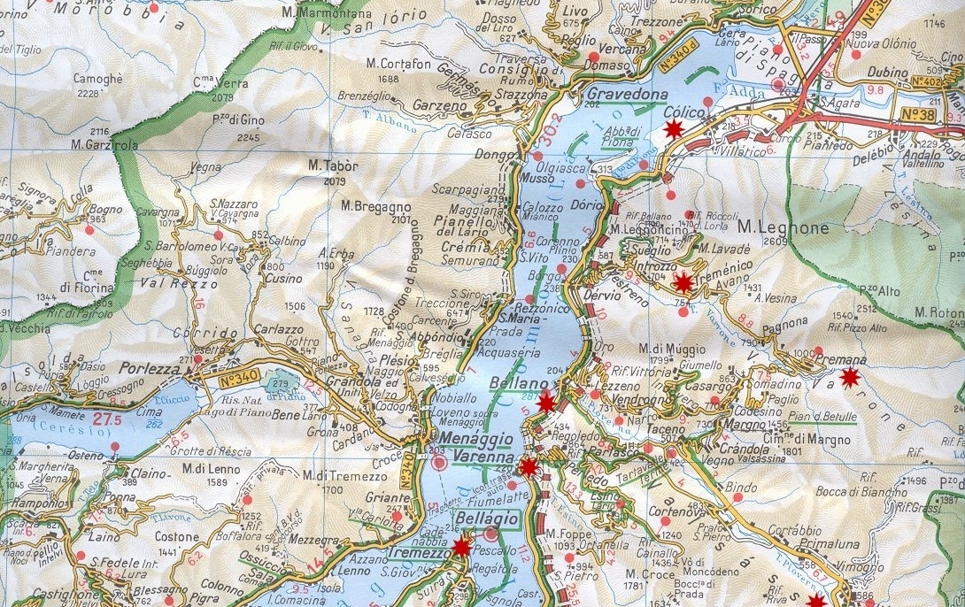 Carta Geografica Lago Di Como Carta Fisica